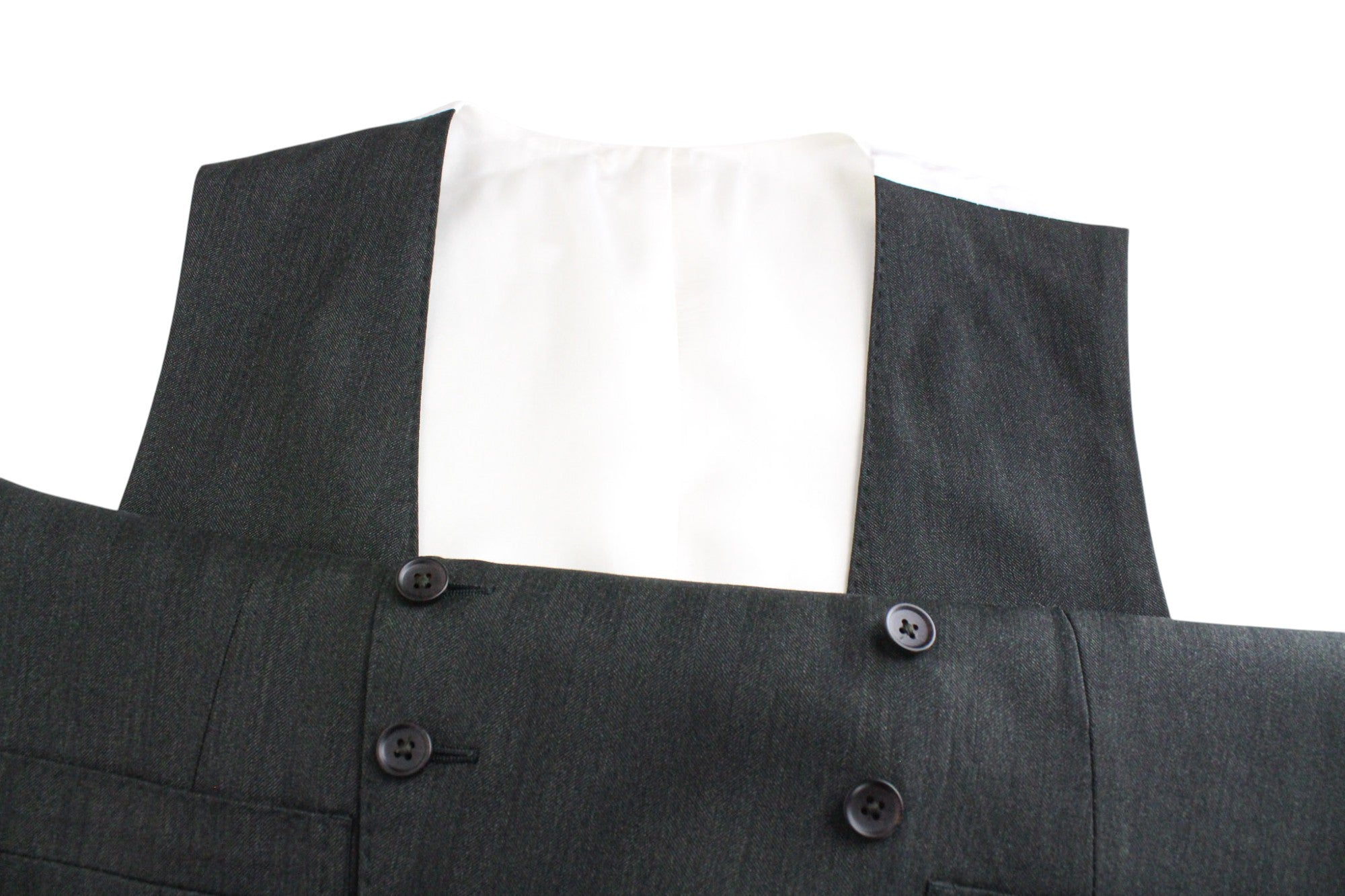 SUITSUPPLY Havana Tulip Men's UK38R Green Pure Wool Super 130's Slim 3 Piece