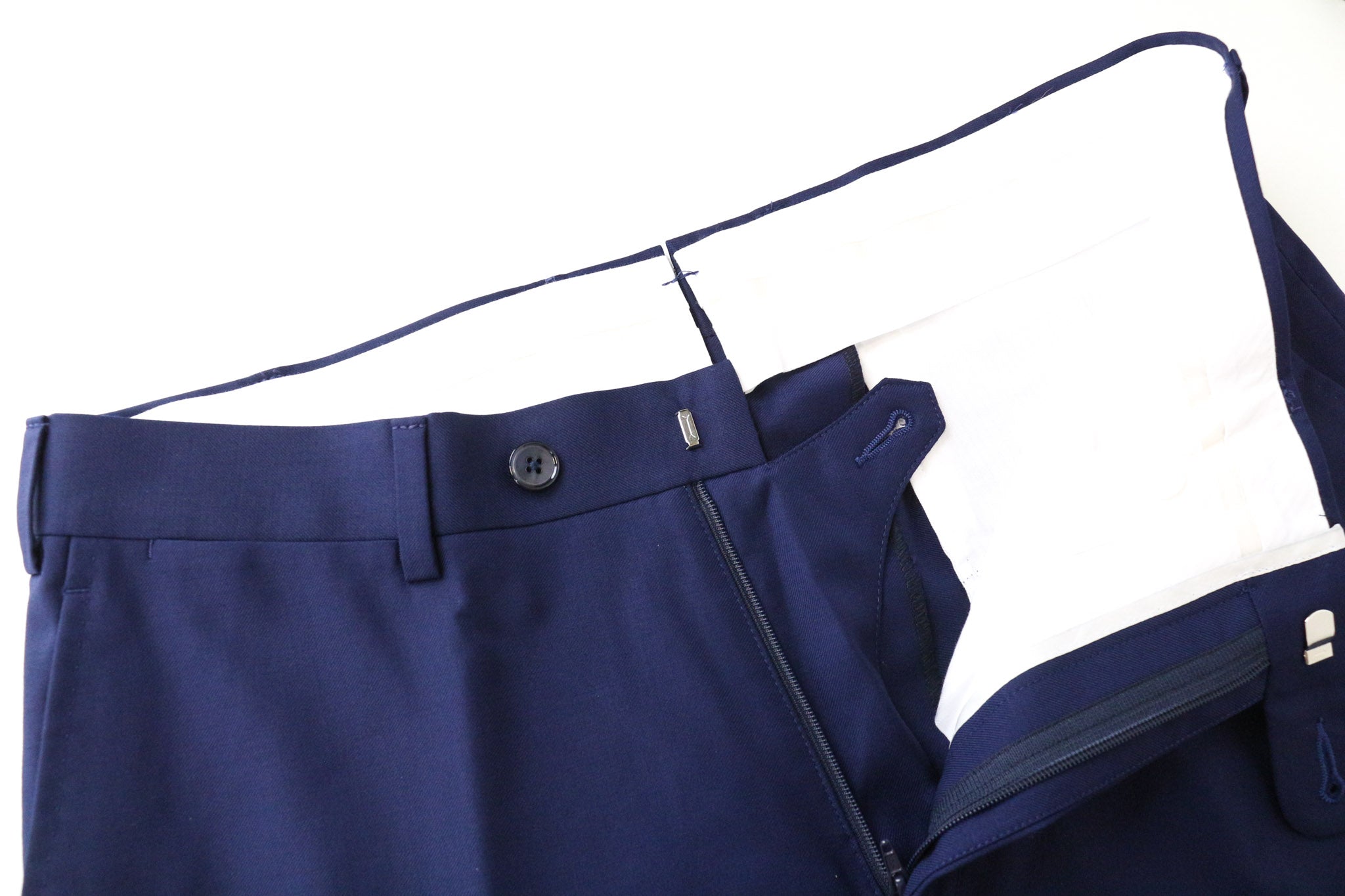 SUITSUPPLY La Spalla Men Suit UK34R Blue 2 Pc Slim Wool S110s Perennial