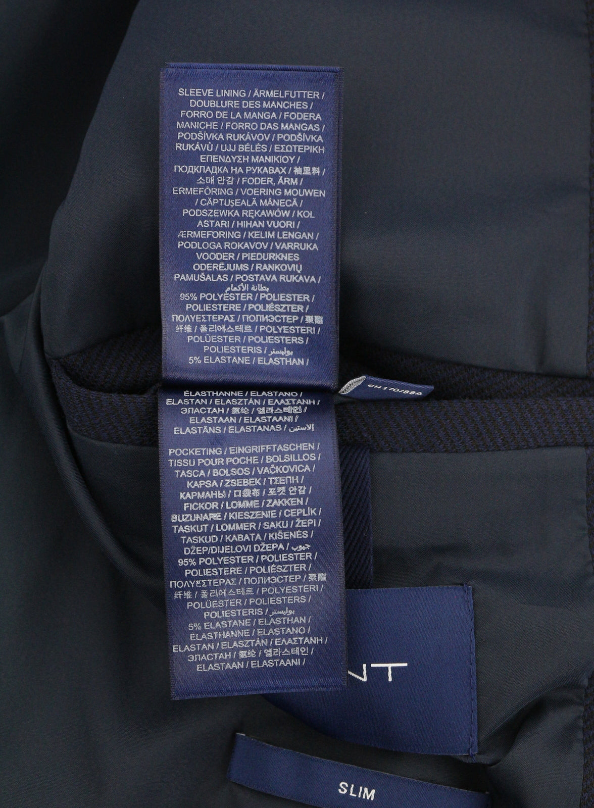 GANT Jersey Men Suit EU48 / EU50 Blue Slim 2in1