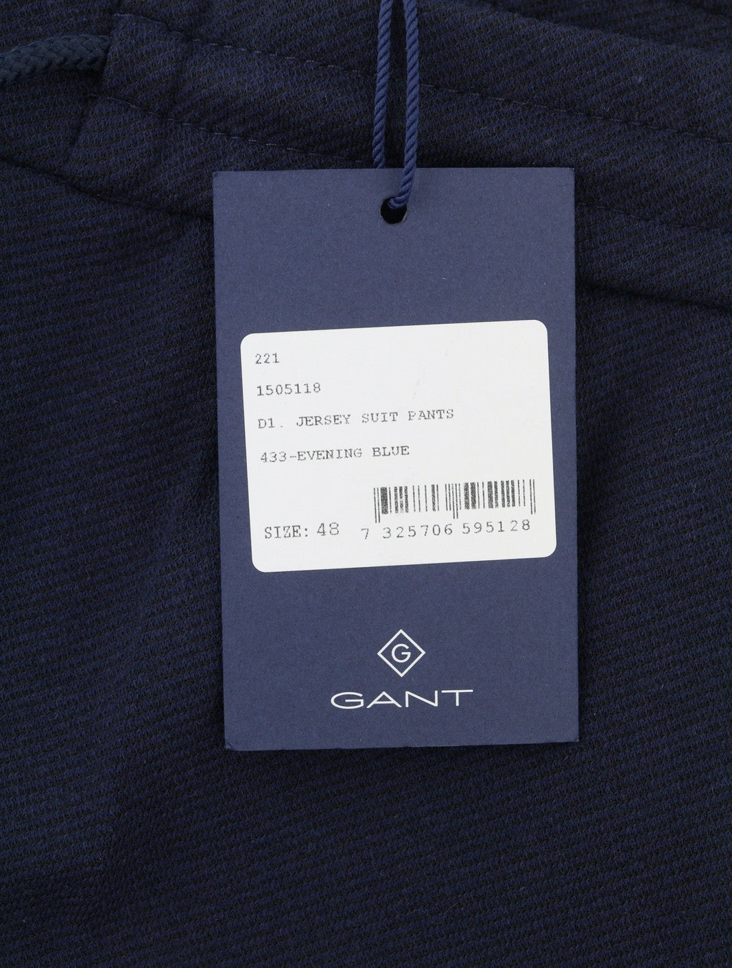 GANT Jersey Men Suit EU48 / EU50 Blue Slim 2in1