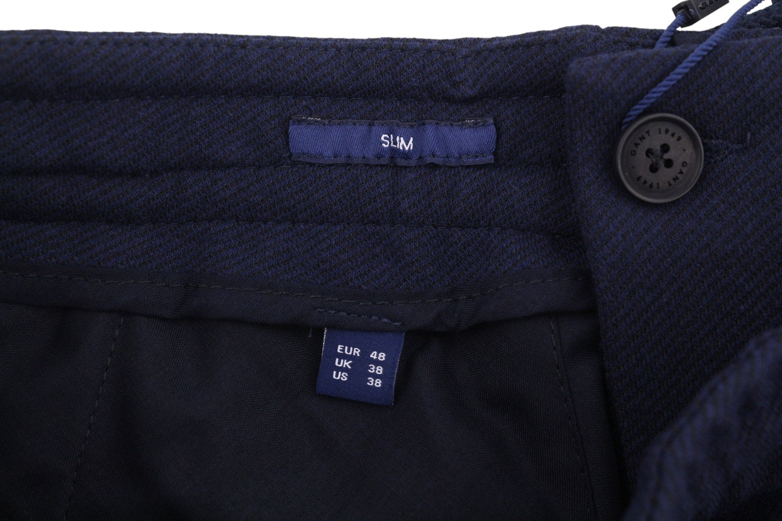 GANT Jersey Men Suit EU48 / EU50 Blue Slim 2in1