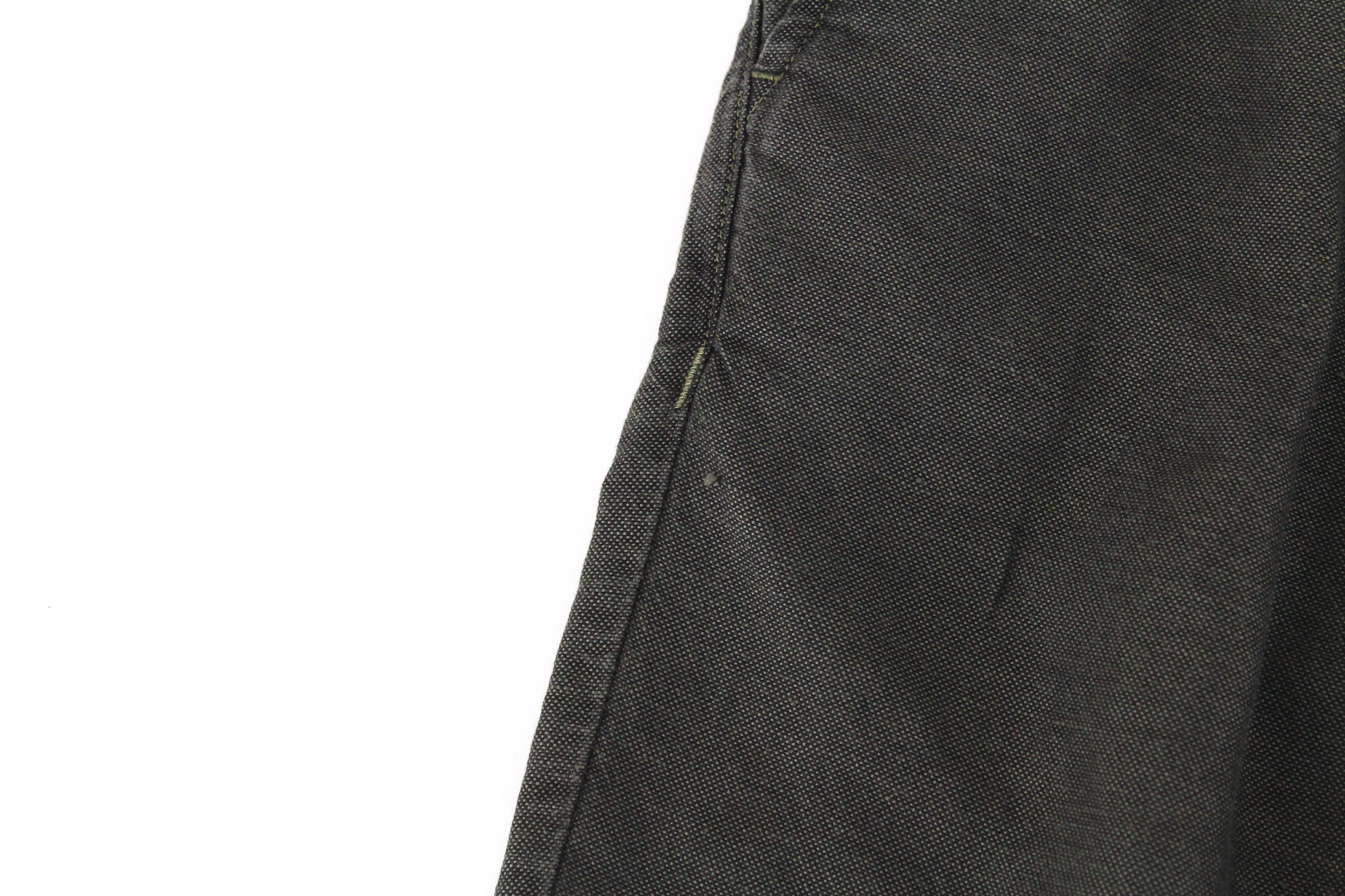 RICHMOND Men's Shorts 48 Green Cotton Linen Summer Casual Flat Front Shorts