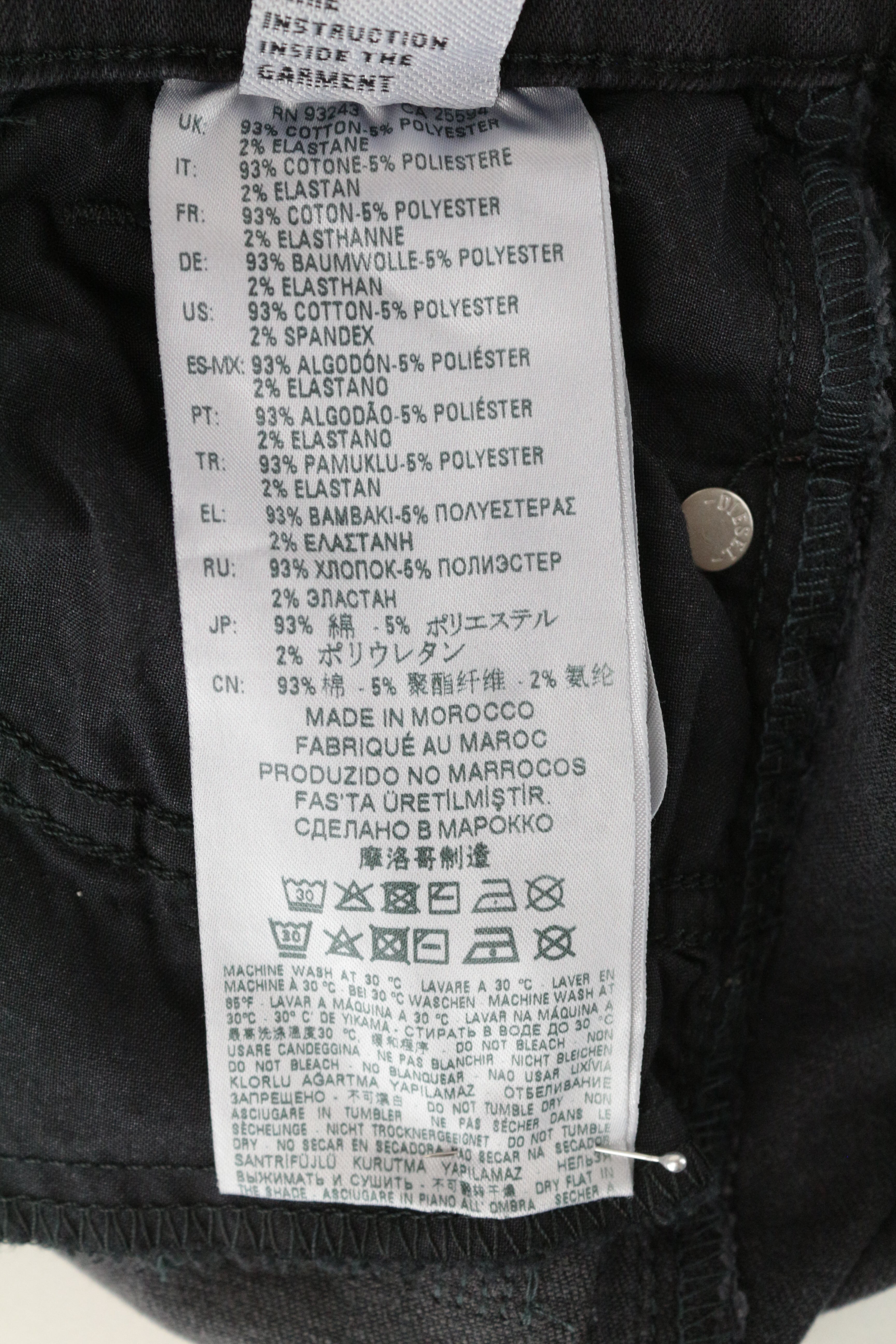 DIESEL Slandy 069GI moteriški pilki itin ploni tamprūs džinsai W24/L32 