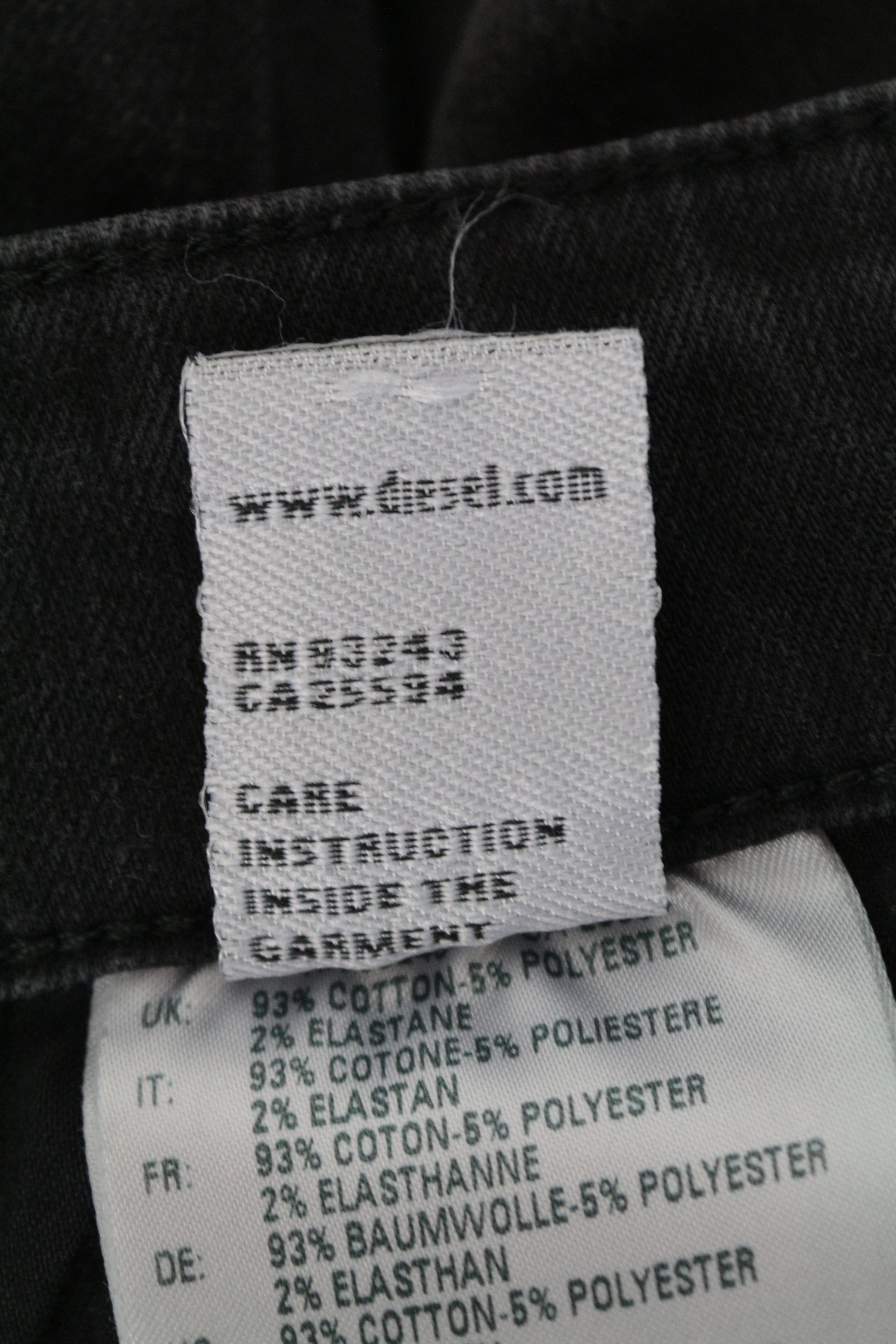 DIESEL Slandy 069GI W25 L32 pilki medvilniniai aptempti moteriški ploni tamprūs džinsai 