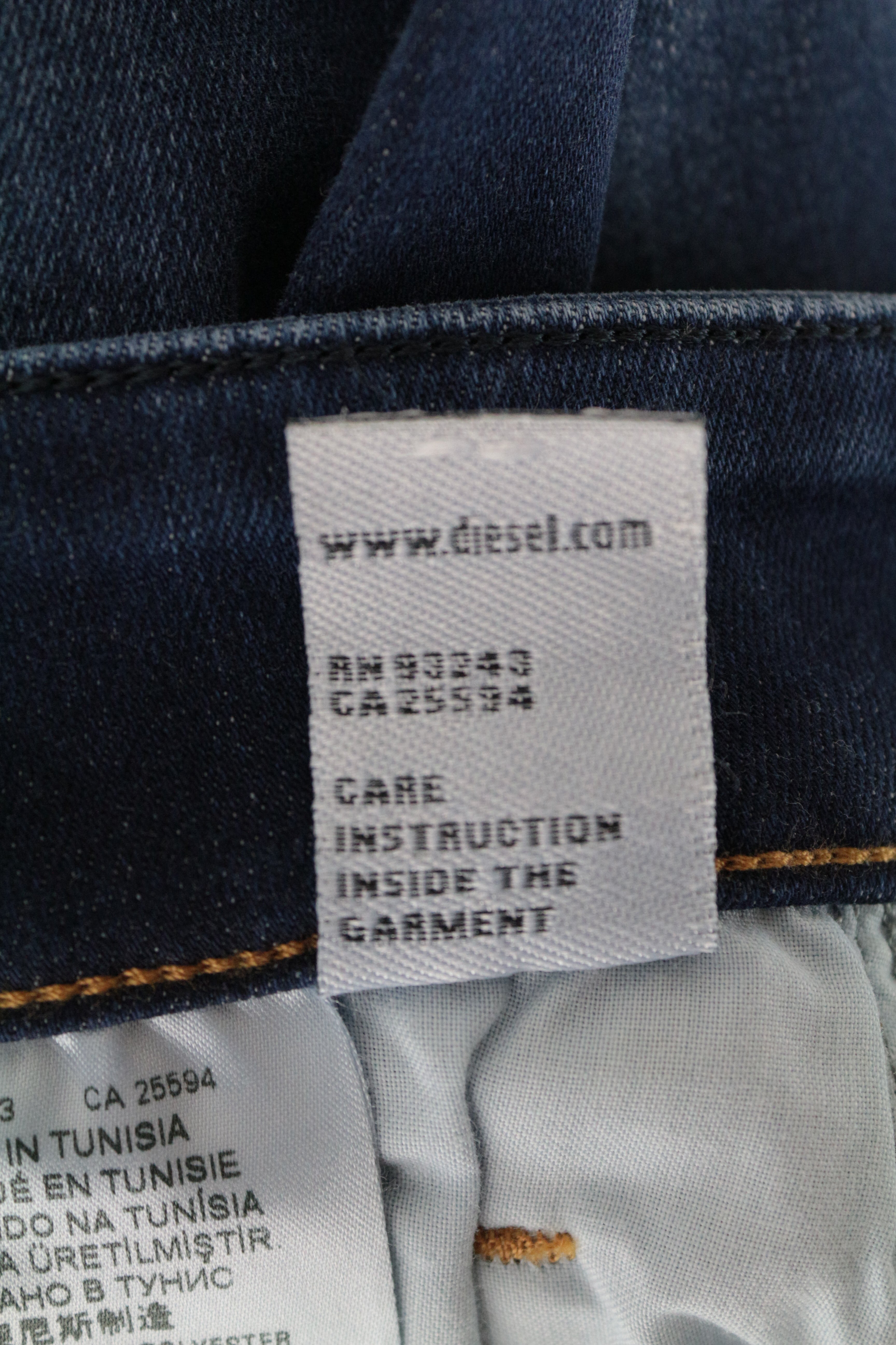 DIESEL Slandy-Low R98AJ W26/L32 itin aptempti moteriški mėlyni skalbto kirpimo džinsai