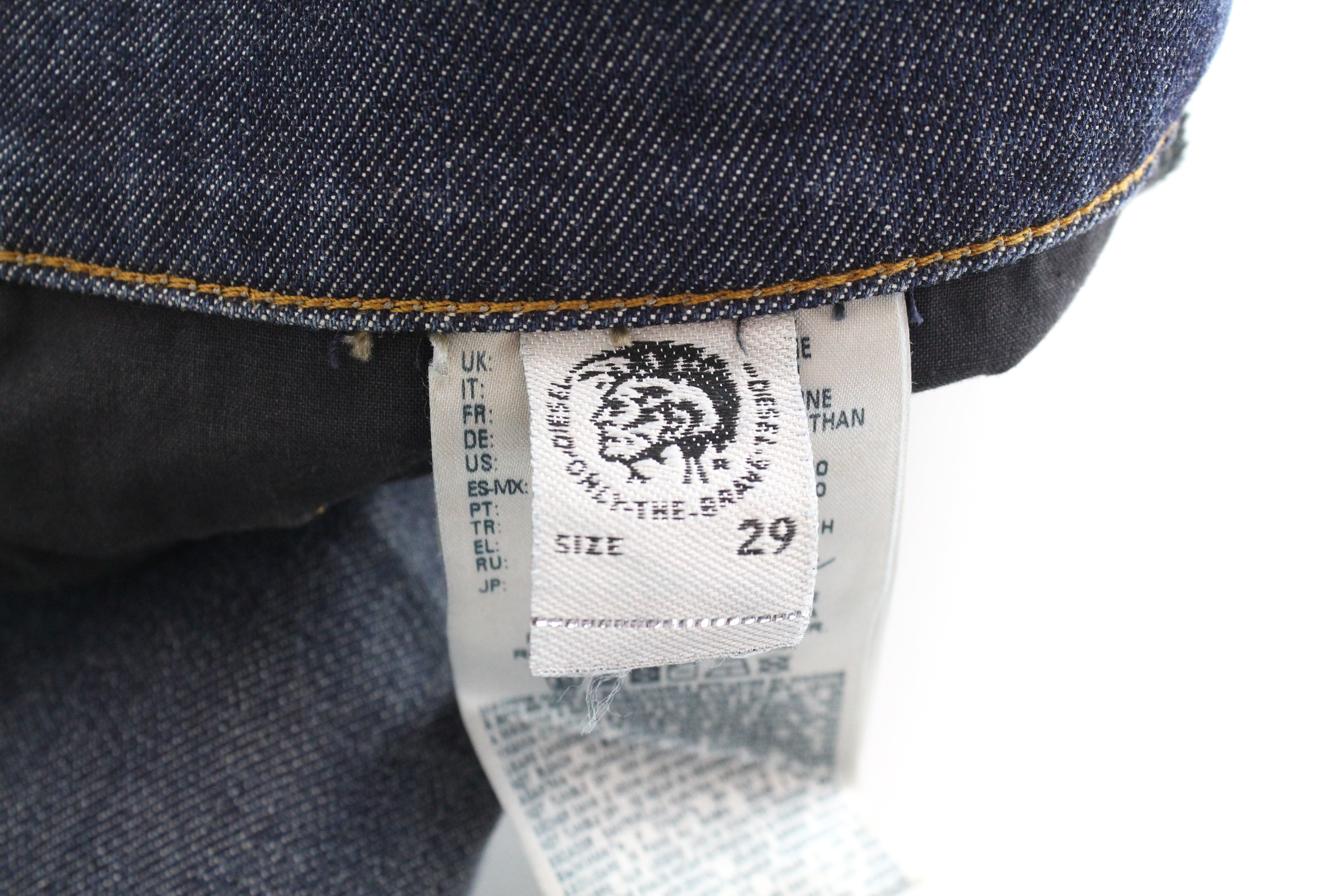 DIESEL D-Eetar 084ZU vyriški džinsai W29/L30 siaurėjantys, mėlyni, tamprūs, skalbti 