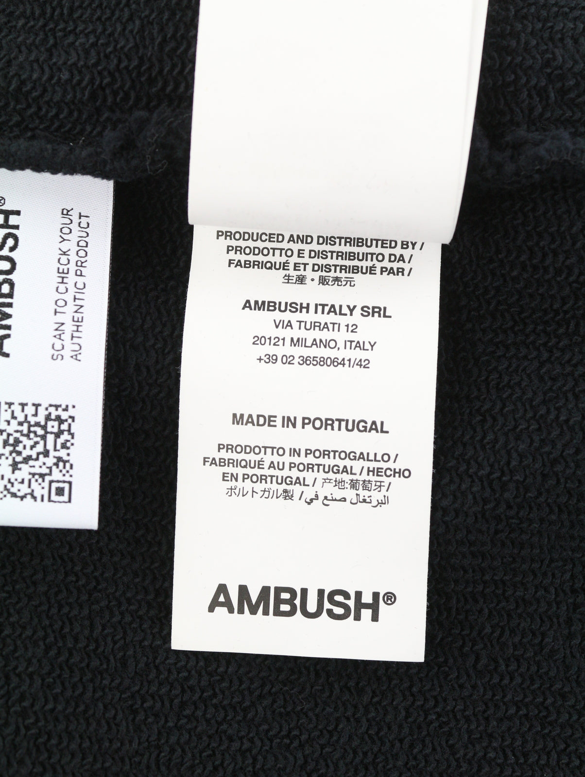 AMBUSH Wide Sweatpants Tap Shoe No Col Men Trousers XL Black Straight RRP550
