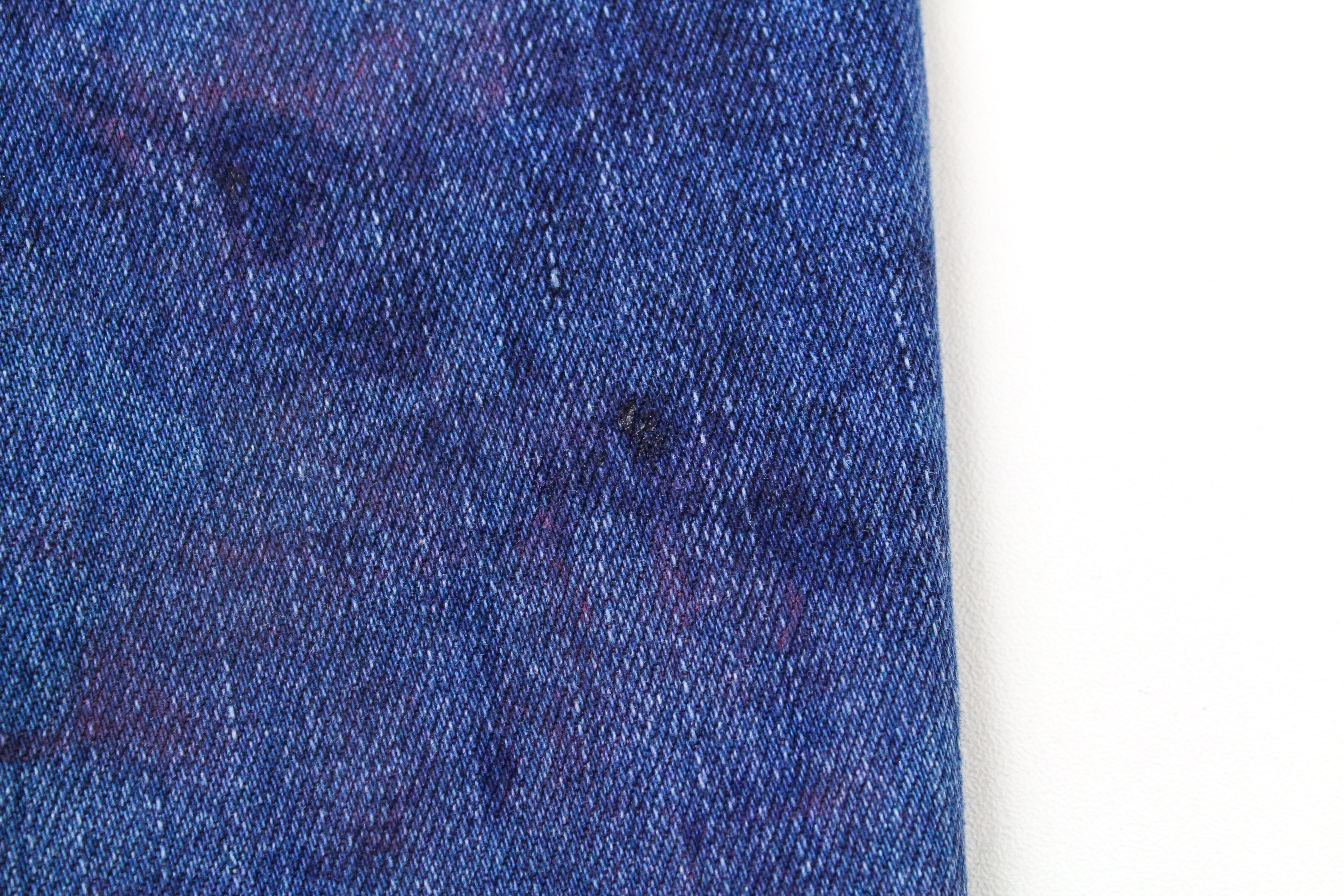 DENHAM Spray W28/L32 moteriškos tamprios mėlynos džinsinės kelnės, skalbtos, itin aptemptos 