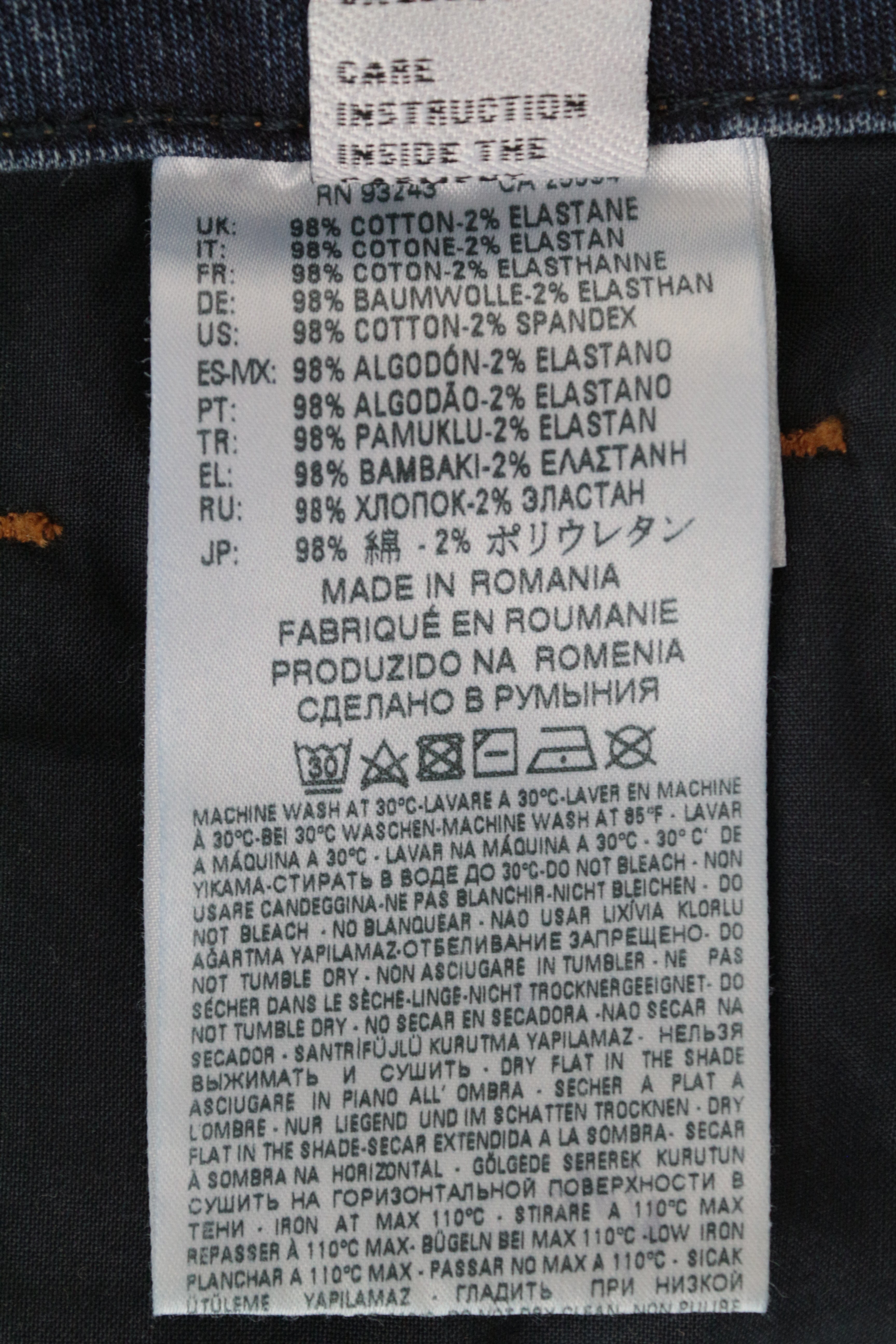 DIESEL Candys-Ne 084UB moteriški džinsai W25 Jogg Boyfriend mėlyni medvilniniai tamprūs džinsai 