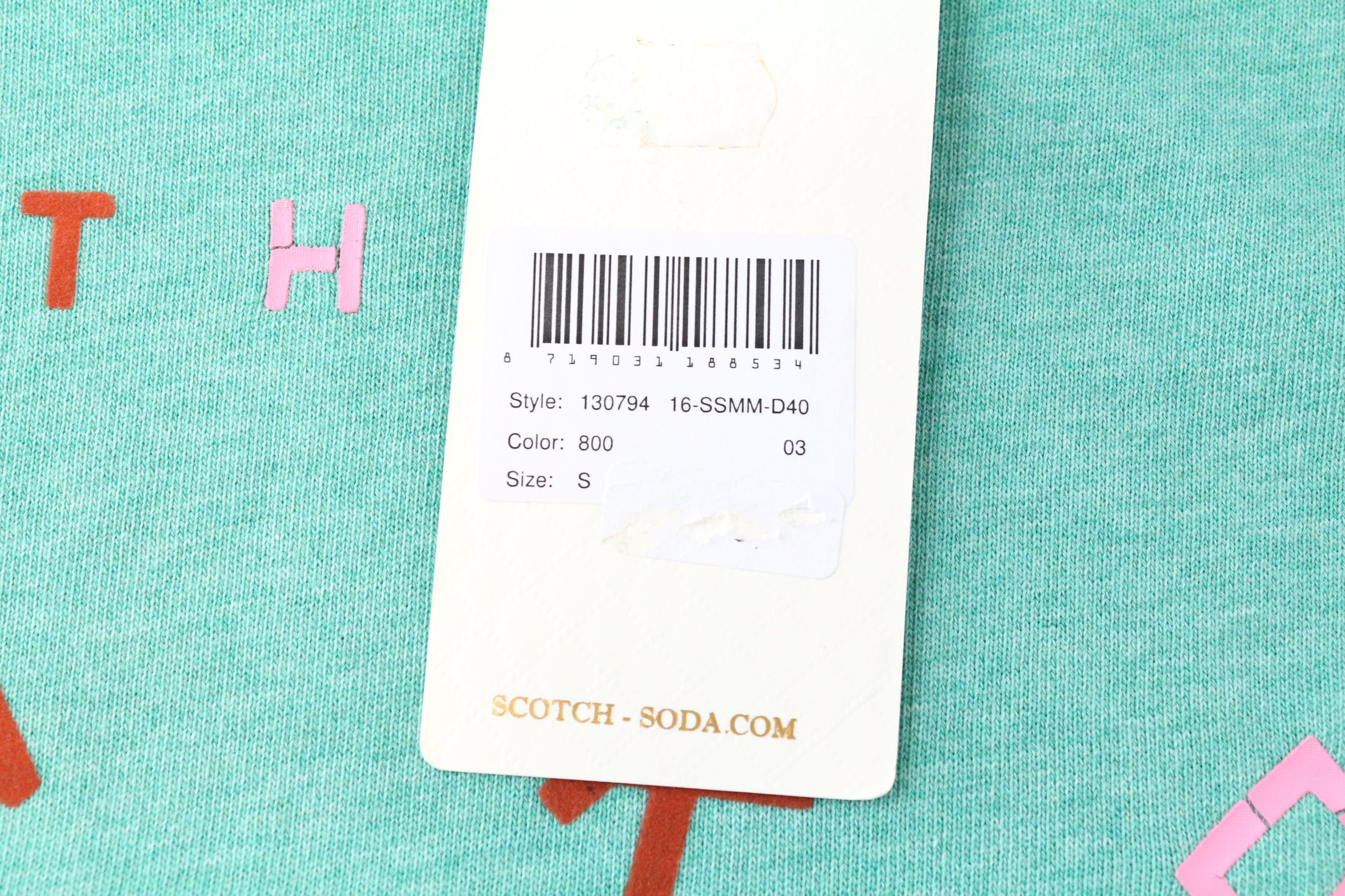 SCOTCH &amp; SODA Ams Couture S mėlynas medvilninis vyriškas džemperis ilgomis rankovėmis 