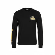 DIESEL T-Diegos-LS-K27 vyriški marškinėliai su XL dydžio juodais megztiniais ir apvalia apykakle 