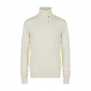 CALVIN KLEIN Merino Rws Turtle vyriškas megztinis L baltas megztinis su logotipu RRP189