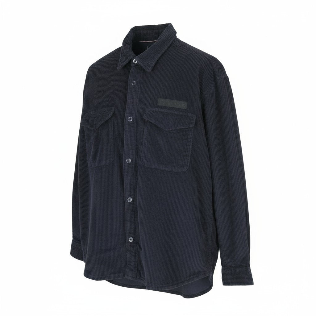 TOMMY HILFIGER kardiganinis švarkas, vienspalvis, vyriškas, mėlynas, su sagomis užsegimu, RRP158