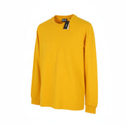 DIESEL T-Just-LS-B51 Men T-Shirt M Yellow Long Sleeve Crew Neck Tricot