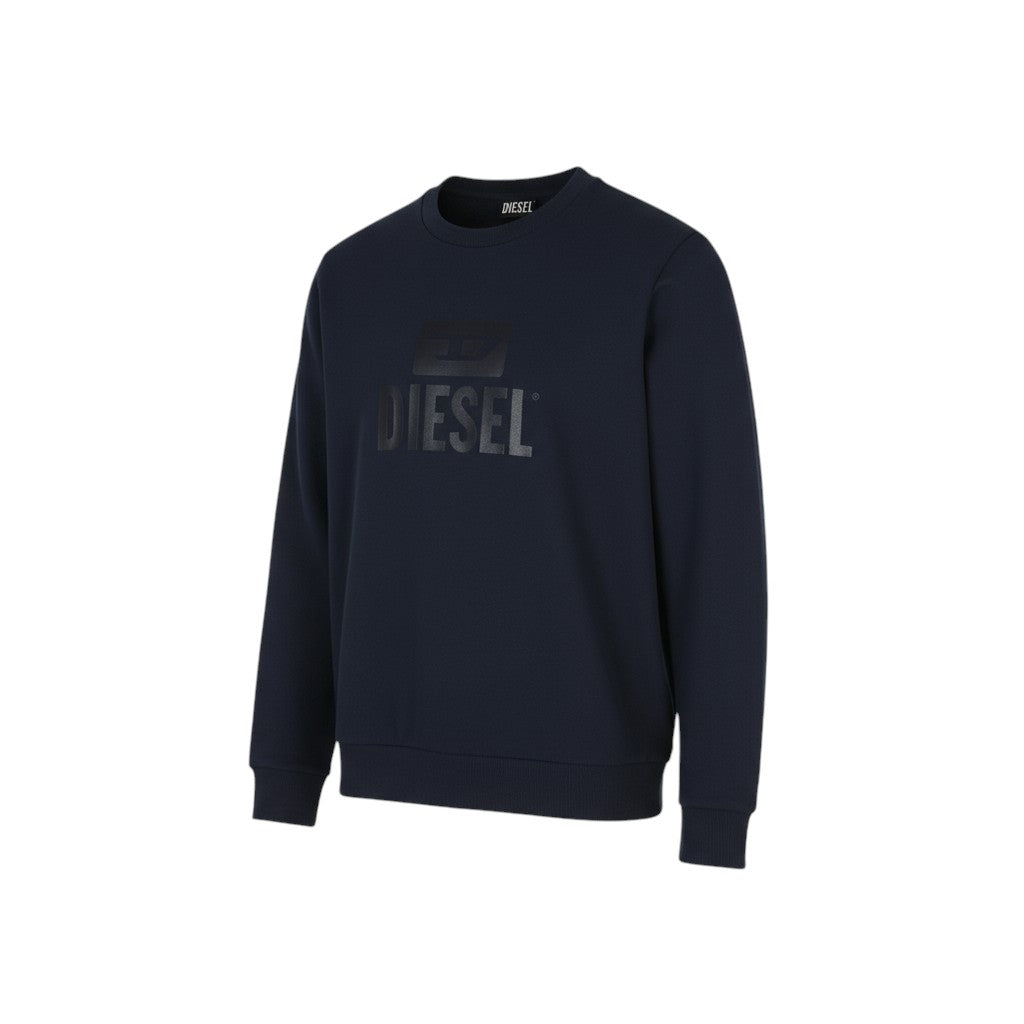 DIESEL S-Gir-Crewneck Tone On Tone vyriškas džemperis L dydžio, mėlynas, megztinis RRP110
