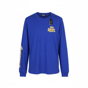 DIESEL T-Diegos-LS-K27 vyriški marškinėliai L dydžio, mėlyni, megztiniai su apvalia kaklu ir ilgomis rankovėmis.