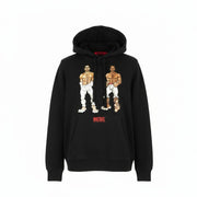 DIESEL PR-Ginn-Hood-P1 džemperis su gobtuvu XS dydžio, juodas, su kengūros kišene ir gobtuvu. RRP195