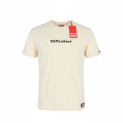 DIESEL Awtee-Raiseey-HT31 vyriški marškinėliai L dydžio, dramblio kaulo spalvos, 55DSL, trumpomis rankovėmis, trikotažiniai 