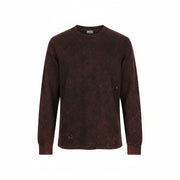 DIESEL T-Glyn vyriški marškinėliai ilgomis rankovėmis, rūgštimi skalbto efekto apvali kaklo iškirpte, RRP125