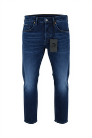 DIESEL D-Blazer 083AT W26/L32 vyriški džinsai, siaurėjantys klešnės, mėlyni, tamprūs medvilniniai džinsai 