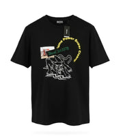 DIESEL T-Just-B60 vyriški marškinėliai, juodi, trumpomis rankovėmis, apvalia kaklo iškirpte, su trikotažo raštu. 