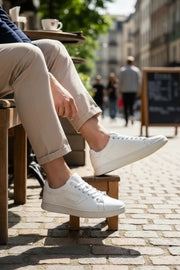 DIESEL S-Athene Low vyriški sportbačiai, EU44, balti, odiniai, suvarstomi, RRP160