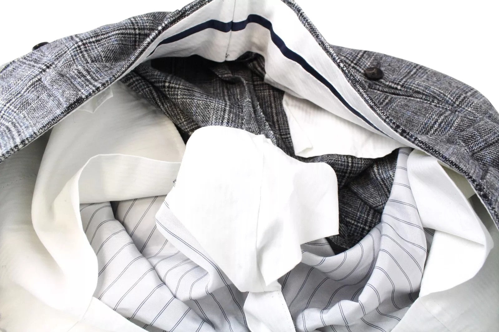 SUITSUPPLY Havana Men's Suit UK36S Wool Cashmere Checked Slim 2-Piece