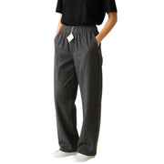 BRUNELLO CUCINELLI moteriškos kelnės, pilkos, 38 dydžio, vilnos mišinio, su elastingu juosmeniu, platėjančiomis... 