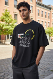 DIESEL T-Just-B60 vyriški marškinėliai su juodu, trumpomis rankovėmis, apvalia kaklo iškirpte, trikotažo raštu, S dydžio