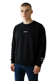 DIESEL T-Just-LS-Slits-B53 vyriški marškinėliai XL dydžio, juodi, megztiniai su apvalia apykakle 