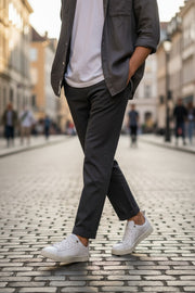 DIESEL S-Clever žemi nėrinių vyriški sportbačiai, 44.5 EU, baltos odos, migdolų nosis, rekomenduojama kaina – 140 € 