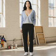 DIESEL M-Arika moteriškas megztinis M šviesiai mėlynas skalbtas vilnonis megztinis RRP300