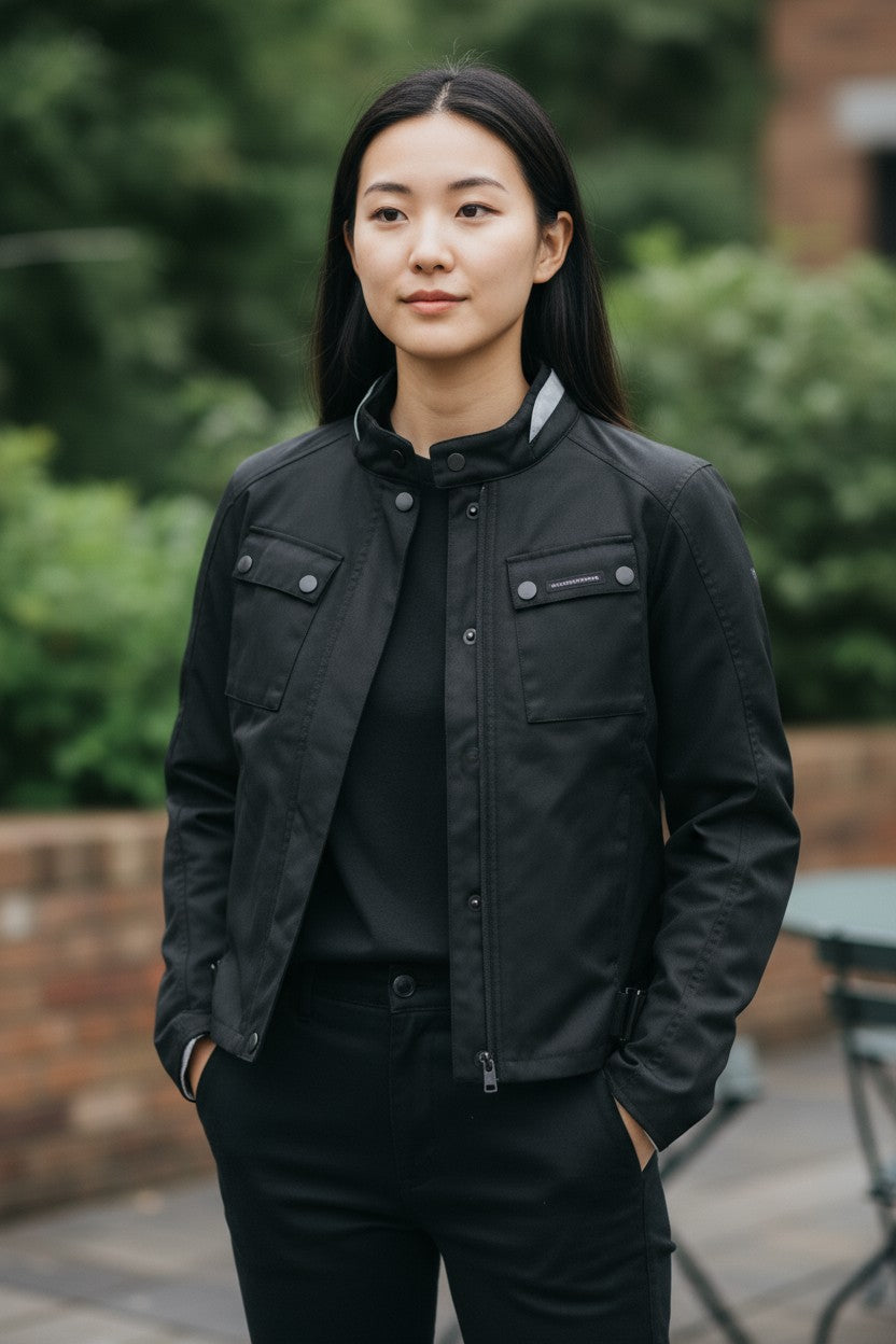 TUCANO URBANO Tina moteriška motociklo striukė S, juoda, su apsauginiu pamušalu 