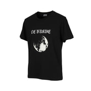 DIESEL T-Iny-B1 vyriški marškinėliai S juodi trikotažo tamprūs apvalios apykaklės trumpomis rankovėmis 