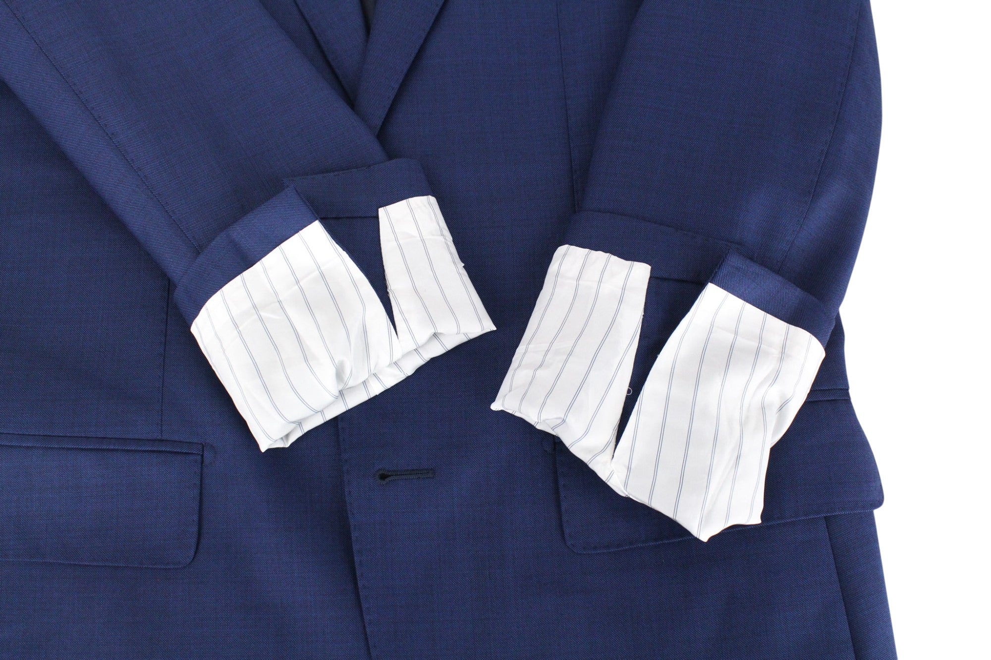 SUITSUPPLY Lazio Men's UK38L Navy Slim Fit Pure Wool 2-Piece Suit