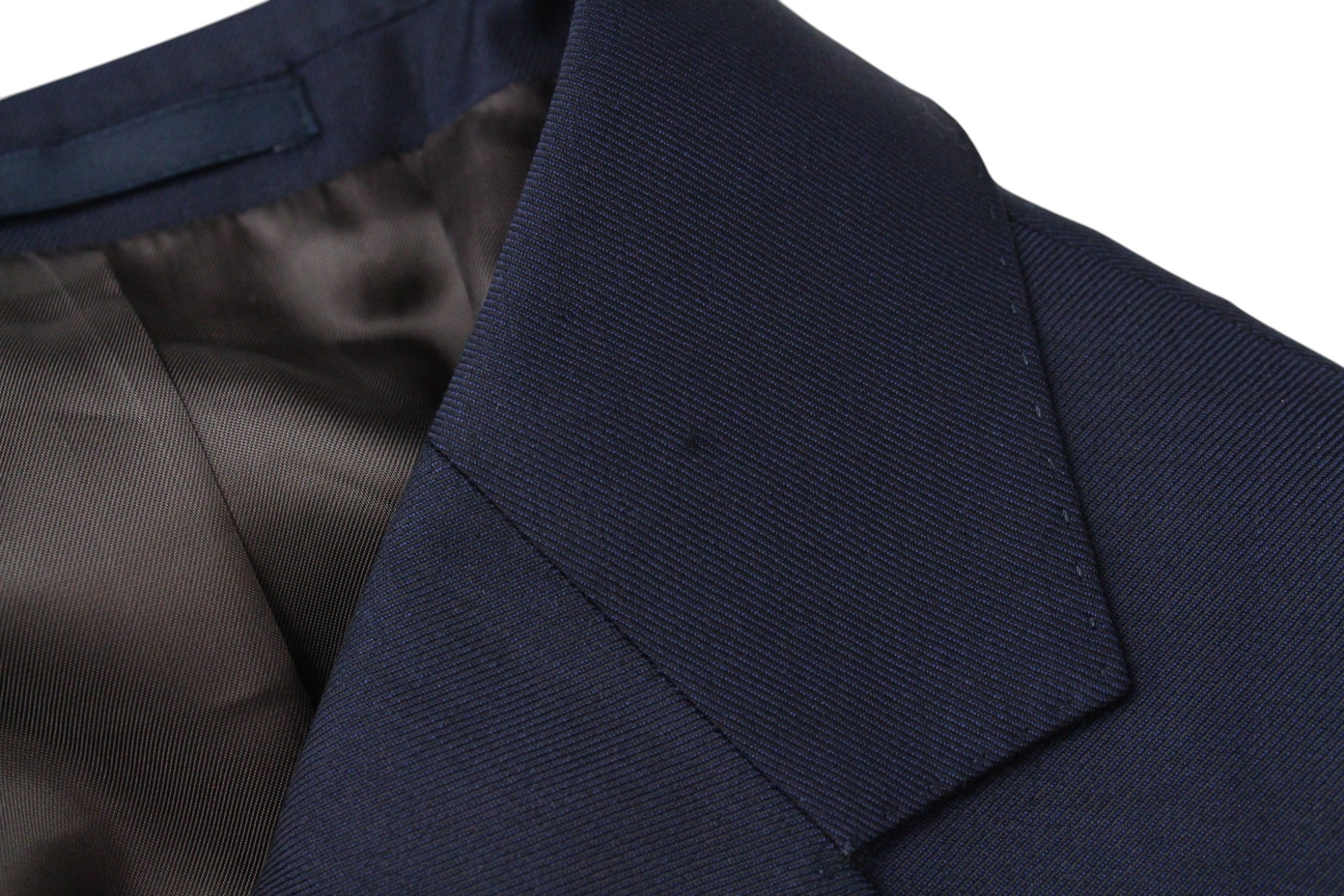 SUITSUPPLY Napoli Suit UK44R Men's S110 Wool 2-Piece Navy Melange Formal