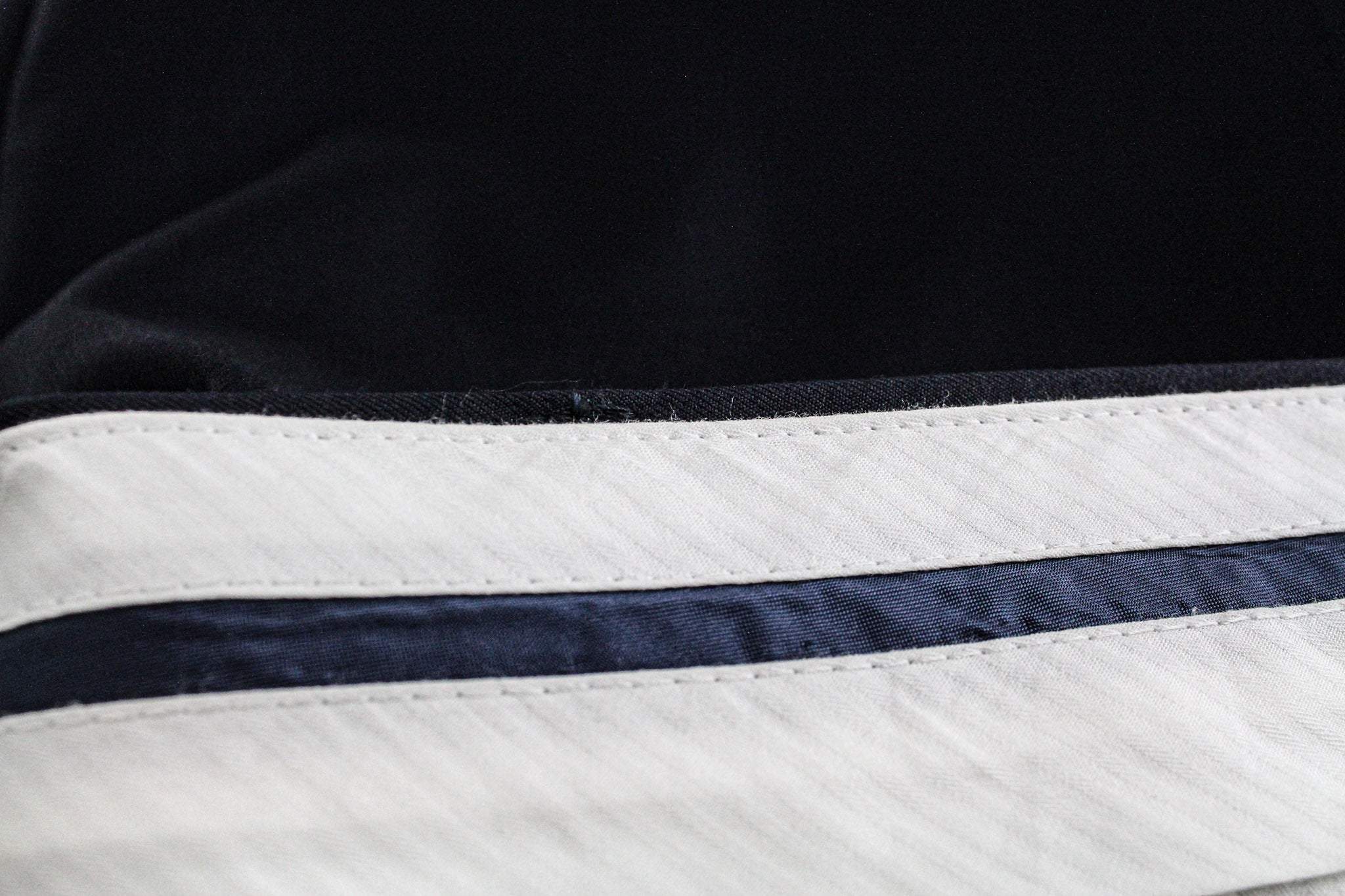 SUITSUPPLY La Spalla Men's UK50L Dark Blue Classic Lined Pure Wool 3 Piece Suit