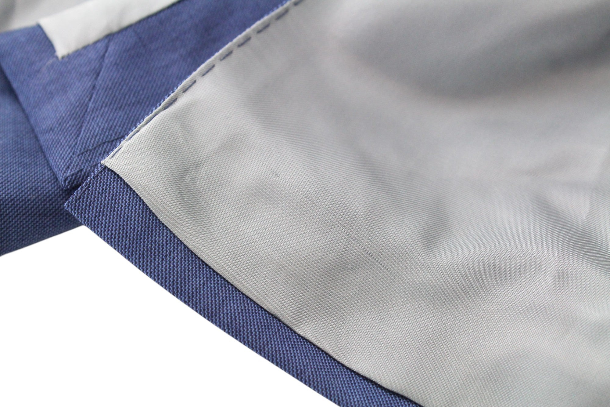 SUITSUPPLY Lazio La Spalla Men's Suit UK40L Slim Blue Wool 3Pc Super 150's