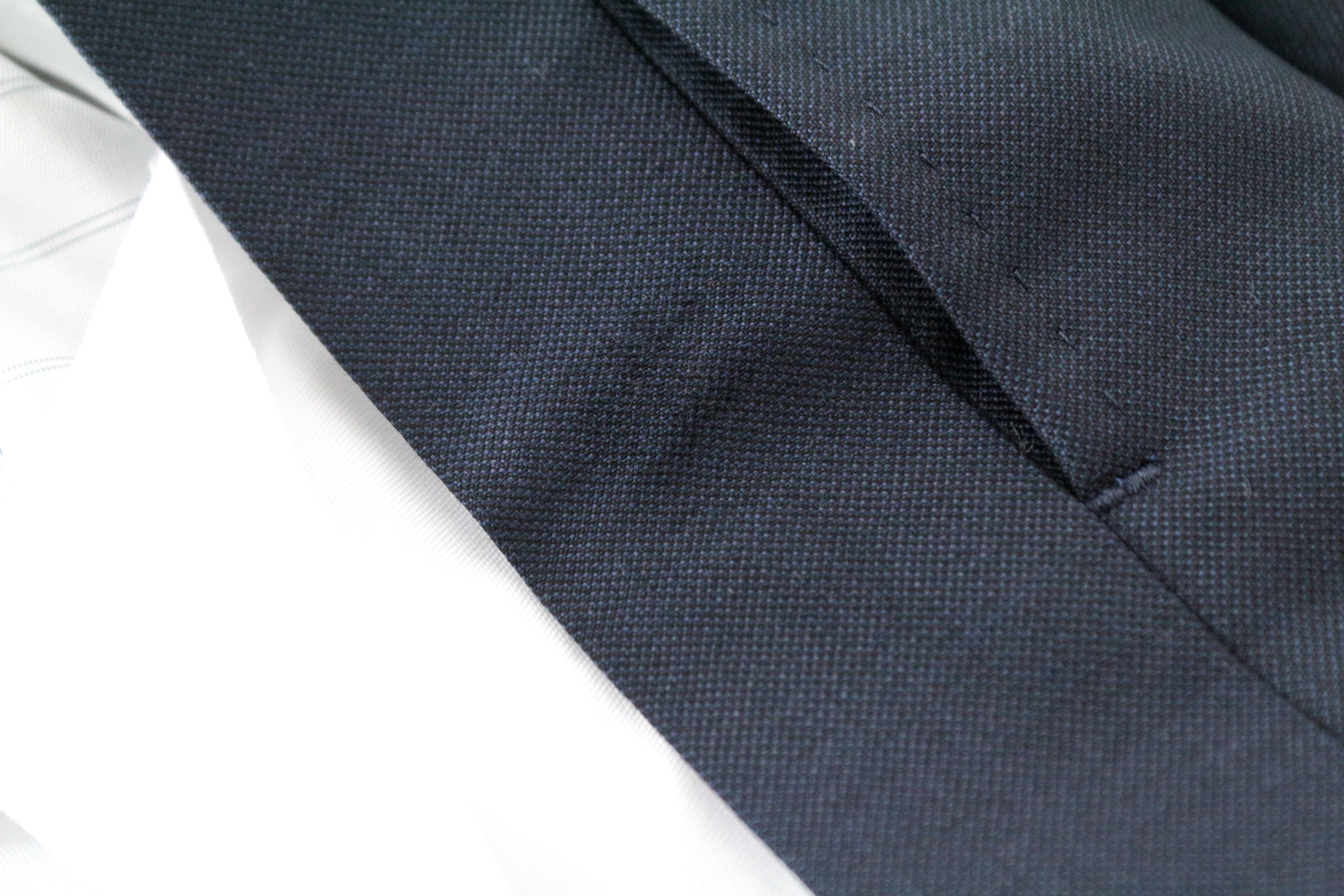 SUITSUPPLY Lazio UK52 Men's 3 Piece Blue Wool Suit Single-Breasted