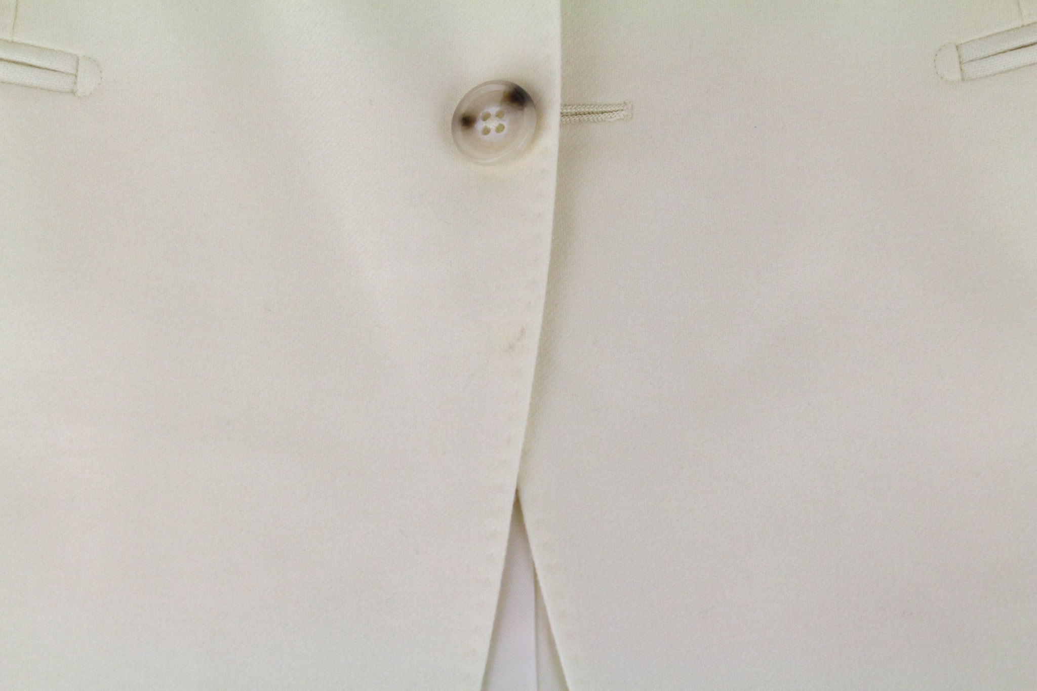 SUITSUPPLY Havana Men's Suit UK40R Off-White Slim Wool Single-Breasted 2-Piece