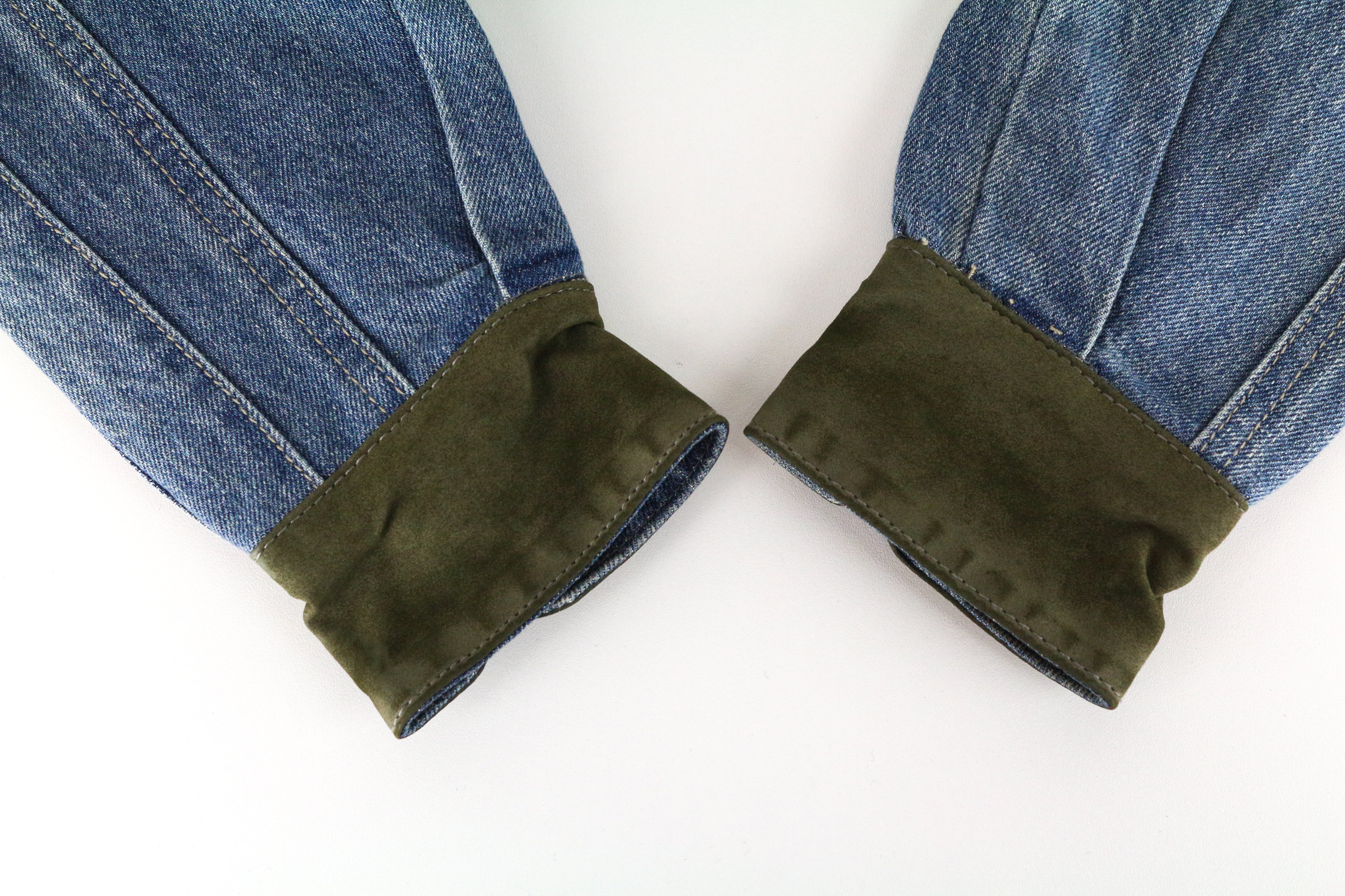 DESIGUAL mėlynas džinsinis švarkelis 38 moteriškas „Geisha Sequins“ su gryna medvilne ir skalbtos išvaizdos blizgučiais 