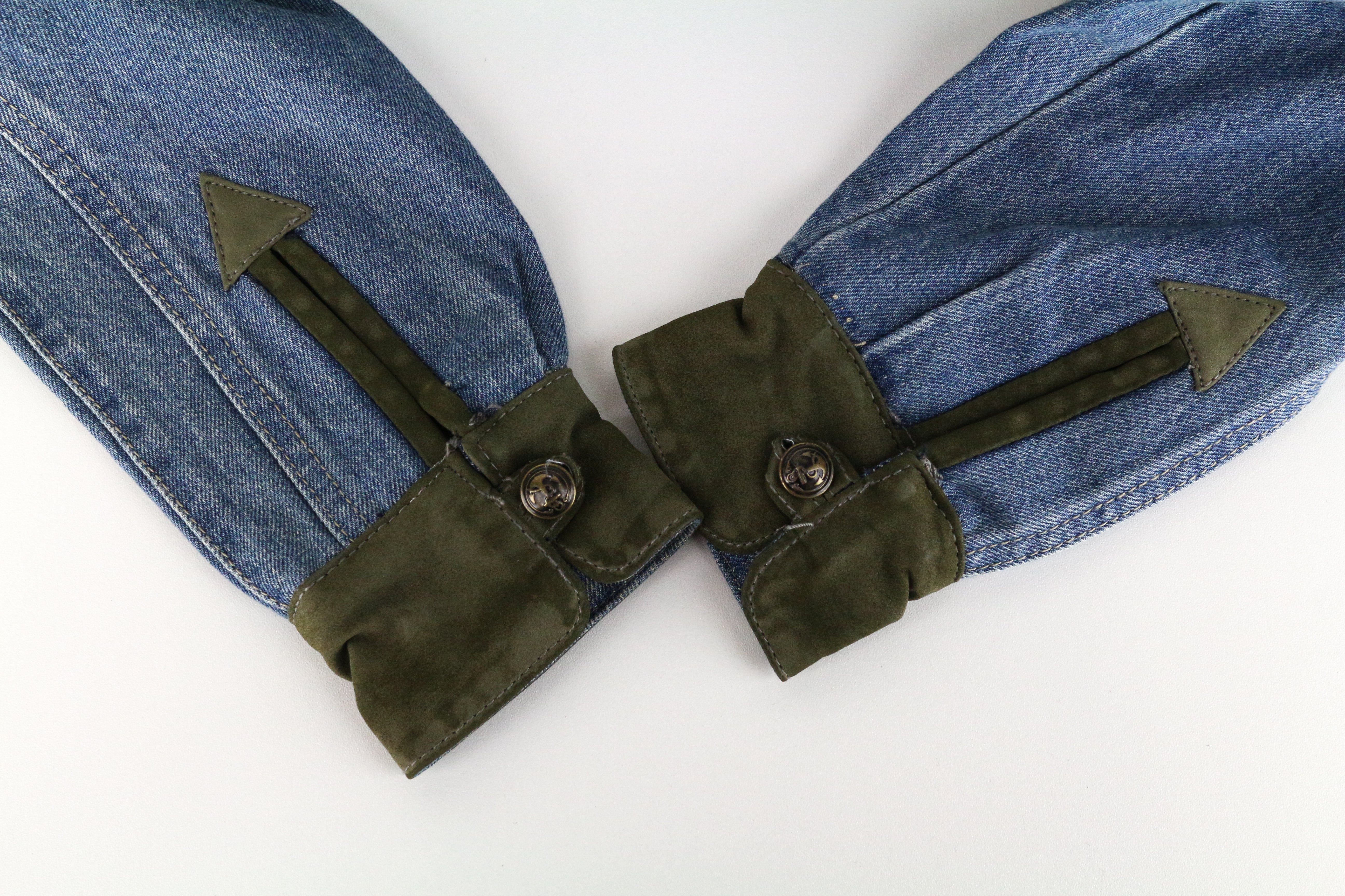 DESIGUAL mėlynas džinsinis švarkelis 38 moteriškas „Geisha Sequins“ su gryna medvilne ir skalbtos išvaizdos blizgučiais 