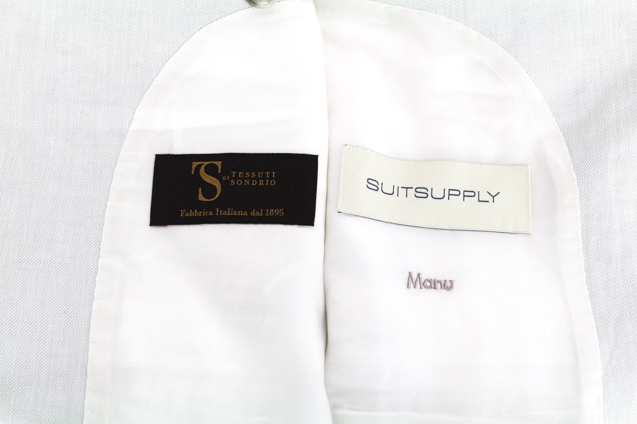 SUITSUPPLY La Spalla Men's Suit UK42S Grey Linen Cotton Single-Breasted 2 Pc